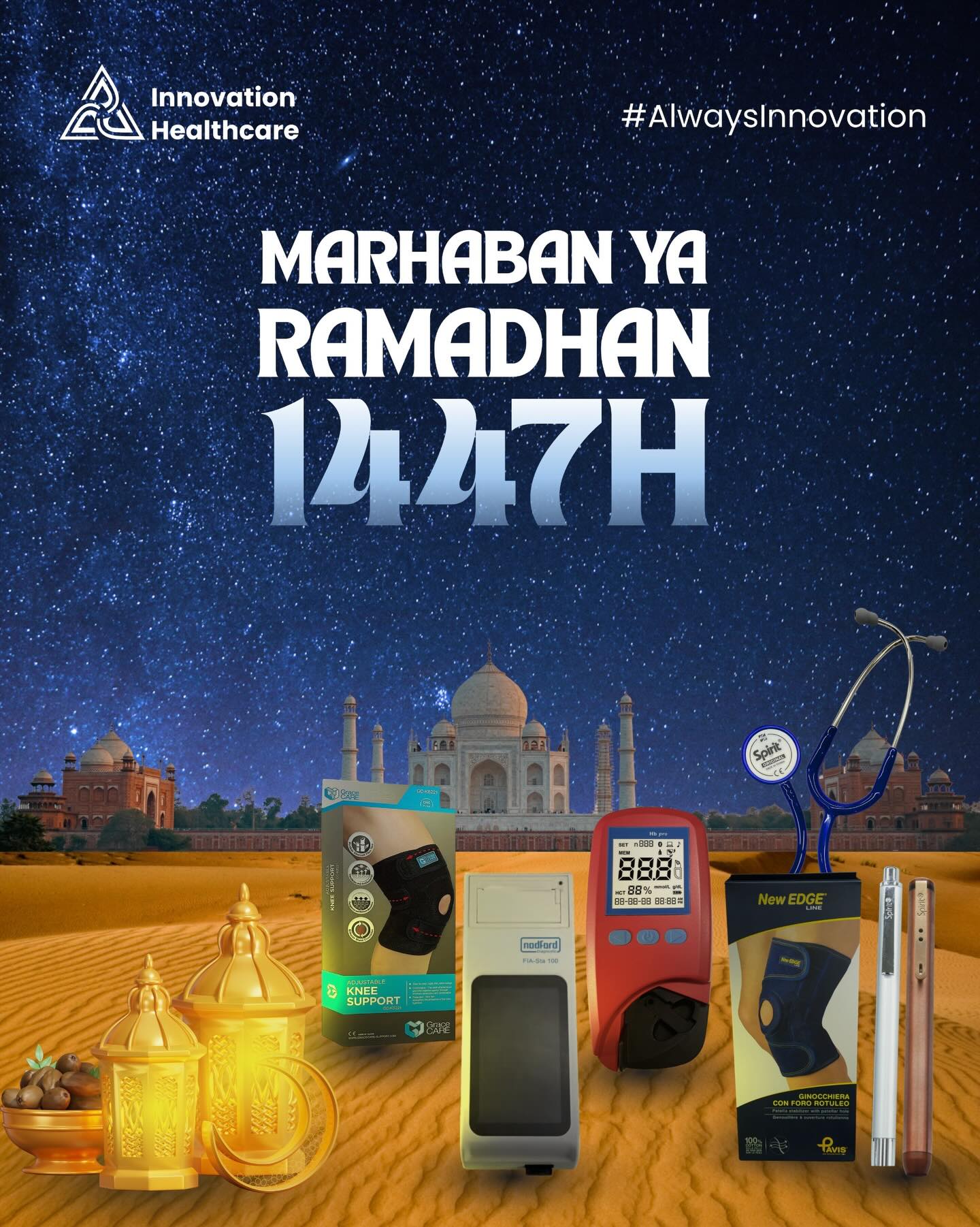 Marhaban ya Ramadhan

Yuk, belanja di marketplace kesayanganmu👇
Tiktok : http://tiktok.com/@innovationhealthcare.id
Shopee : https://id.shp.ee/ZDuadZ7
Tokopedia : https://tokopedia.link/ubtbC6tgoNb
Website : http://www.innovationindo.com
Youtube : https://youtube.com/@innovationindo

#alwaysinnovation #innovationindo