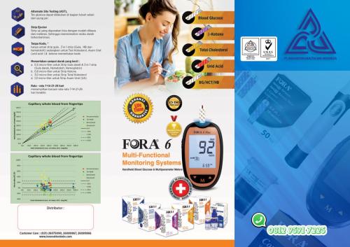 FORA 6 | Pengukur Glukosa Darah & Multiparameter terlengkap & Akurat.